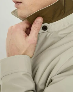 Homme Hackett London Vestes, Blousons^Blouson en toile unie beige