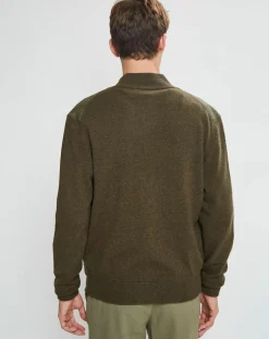 Homme Hackett London Vestes, Blousons^Blouson en Tweed à carreaux kaki