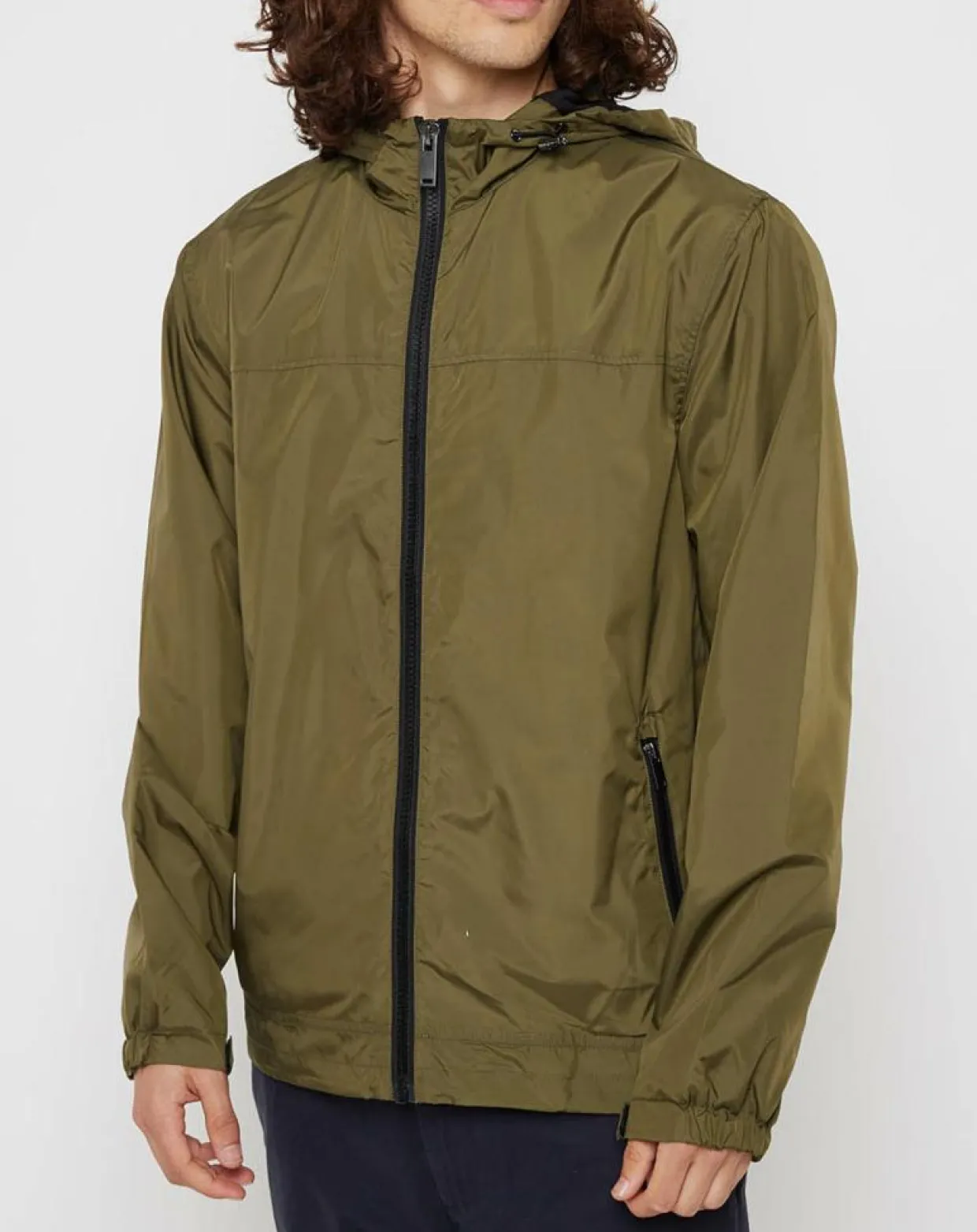 Blouson Ganylon kaki-Galeries Lafayette New