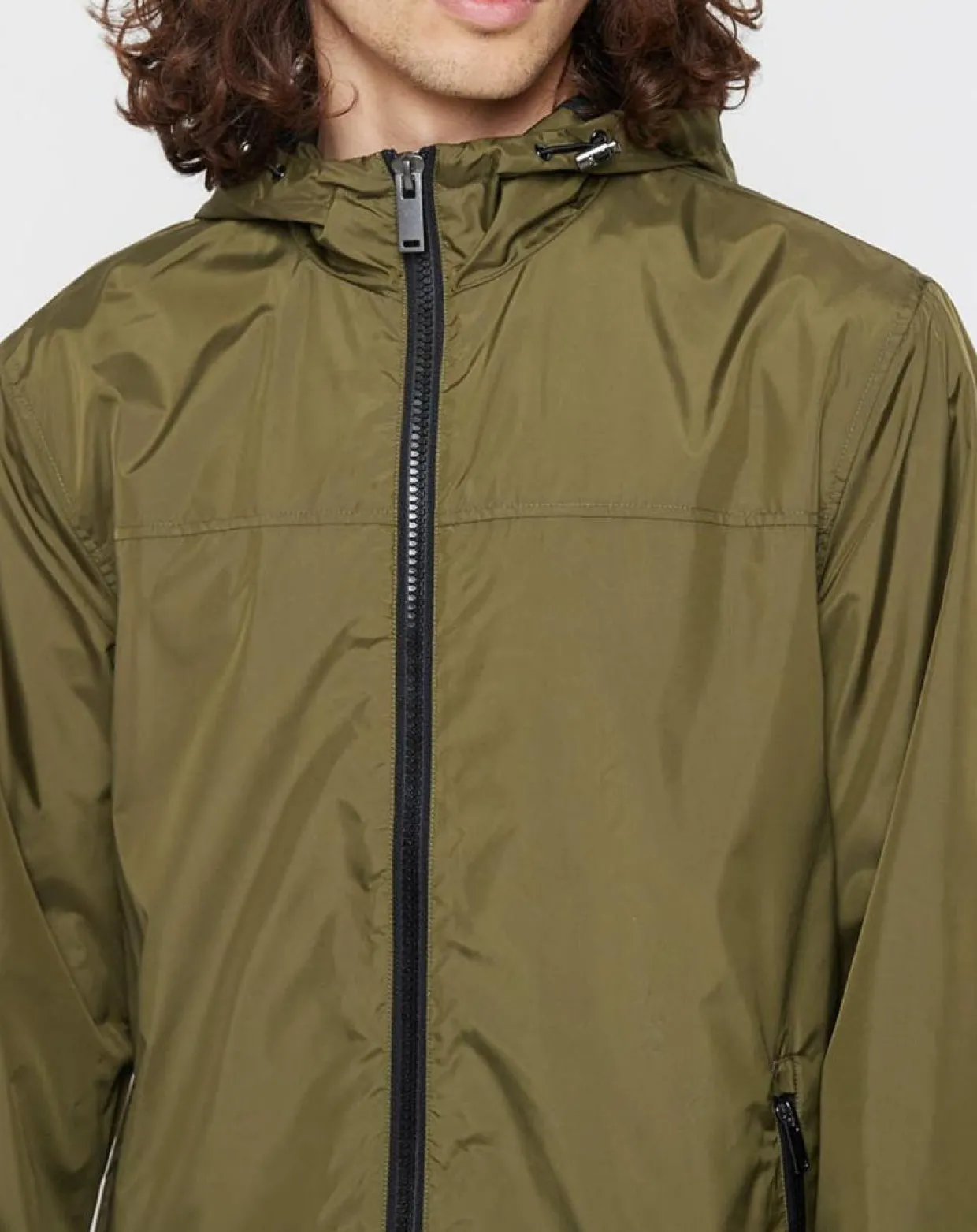 Blouson Ganylon kaki-Galeries Lafayette New