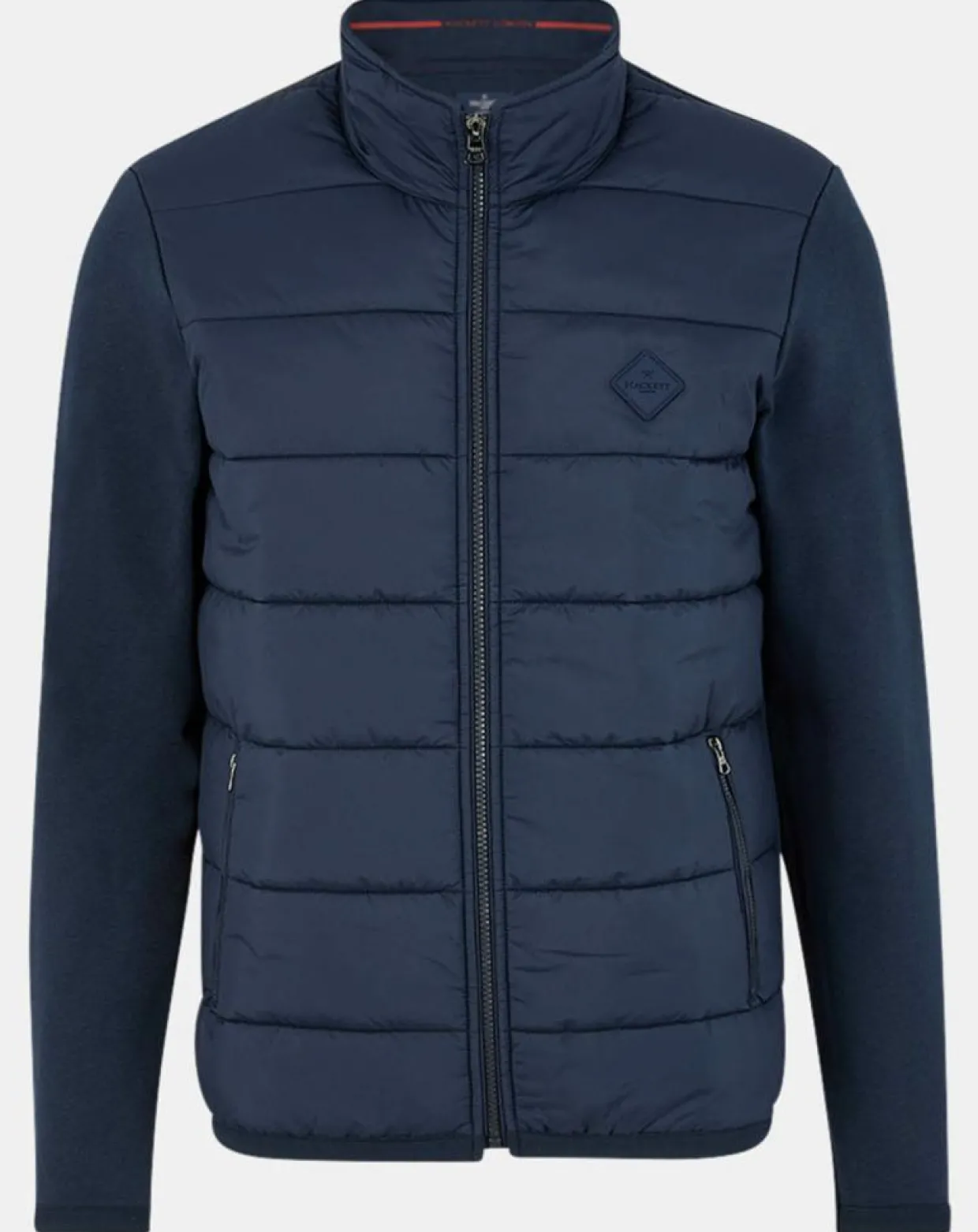 Homme Hackett London Vestes, Blousons^Blouson matelassé col montant bleu