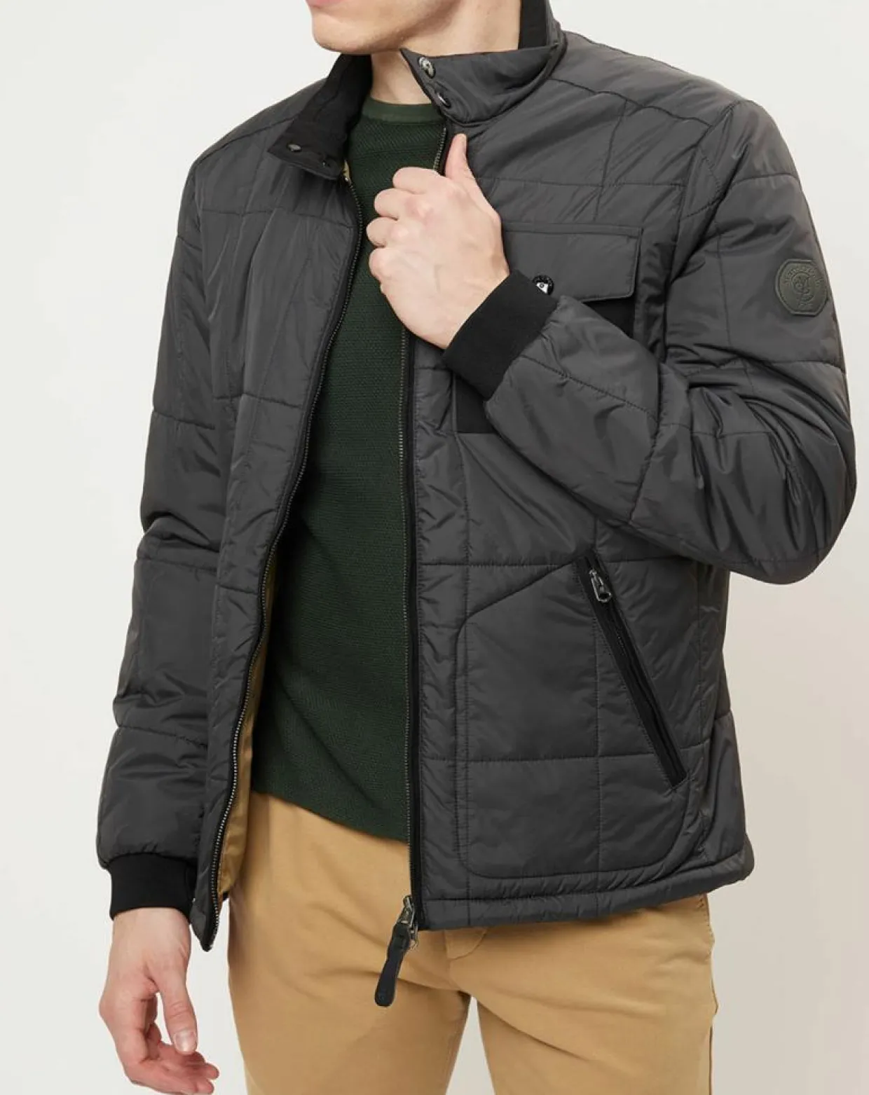 Blouson matelassé gris-Marc O'Polo Online