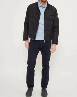 Blouson motard marine-MCS Online