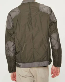 Blouson Motard Nylon marron/gris-Pepe Jeans New