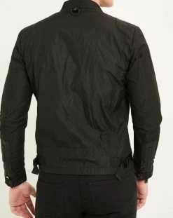 Homme Replay Vestes, Blousons^Blouson Motard Nylon noir