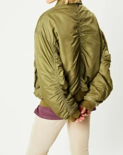 Femme BDG by Urban Outfitters Vestes, Blousons^Blouson Padded Varsity kaki