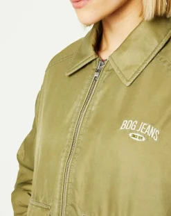 Femme BDG by Urban Outfitters Vestes, Blousons^Blouson Padded Varsity kaki