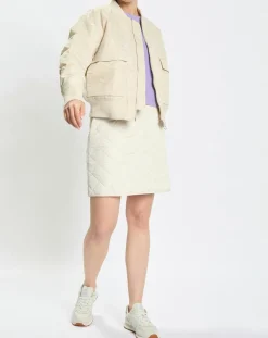 Femme Marc O'Polo Vestes, Blousons^Blouson Patch Logo beige