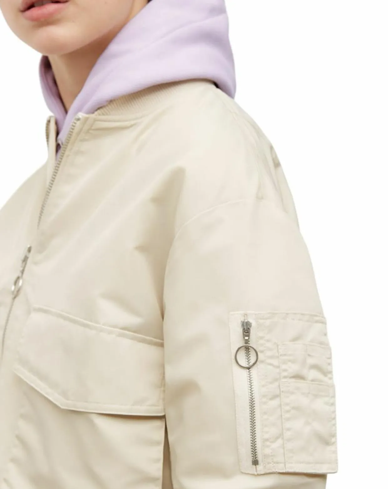 Femme Marc O'Polo Vestes, Blousons^Blouson Patch Logo beige