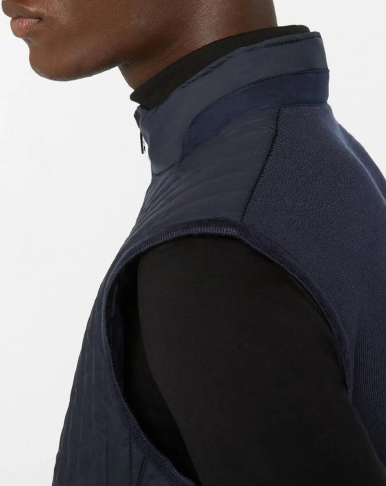 Homme Hackett London Vestes, Blousons^Blouson sans manches dos maille bleu