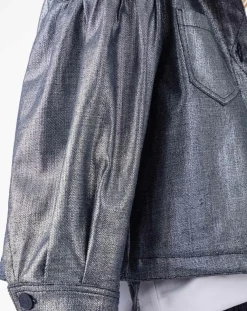 Blouson Selene bleu/argenté-Indies Discount