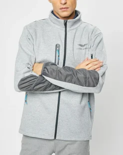 Blouson Sweat Hybride Aston Martin Racing gris-Hackett London New