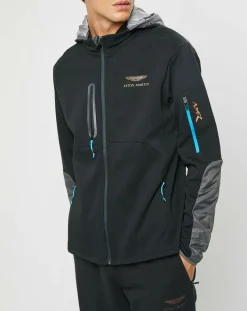 Homme Hackett London Vestes, Blousons^Blouson Sweat Hybride Aston Martin Racing noir