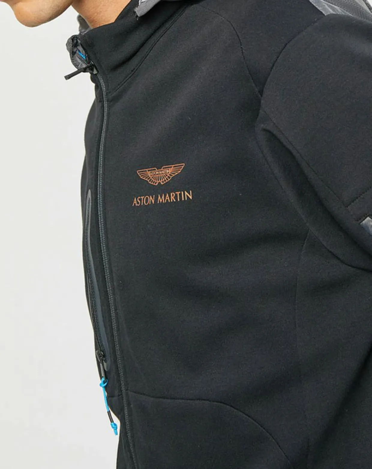 Homme Hackett London Vestes, Blousons^Blouson Sweat Hybride Aston Martin Racing noir
