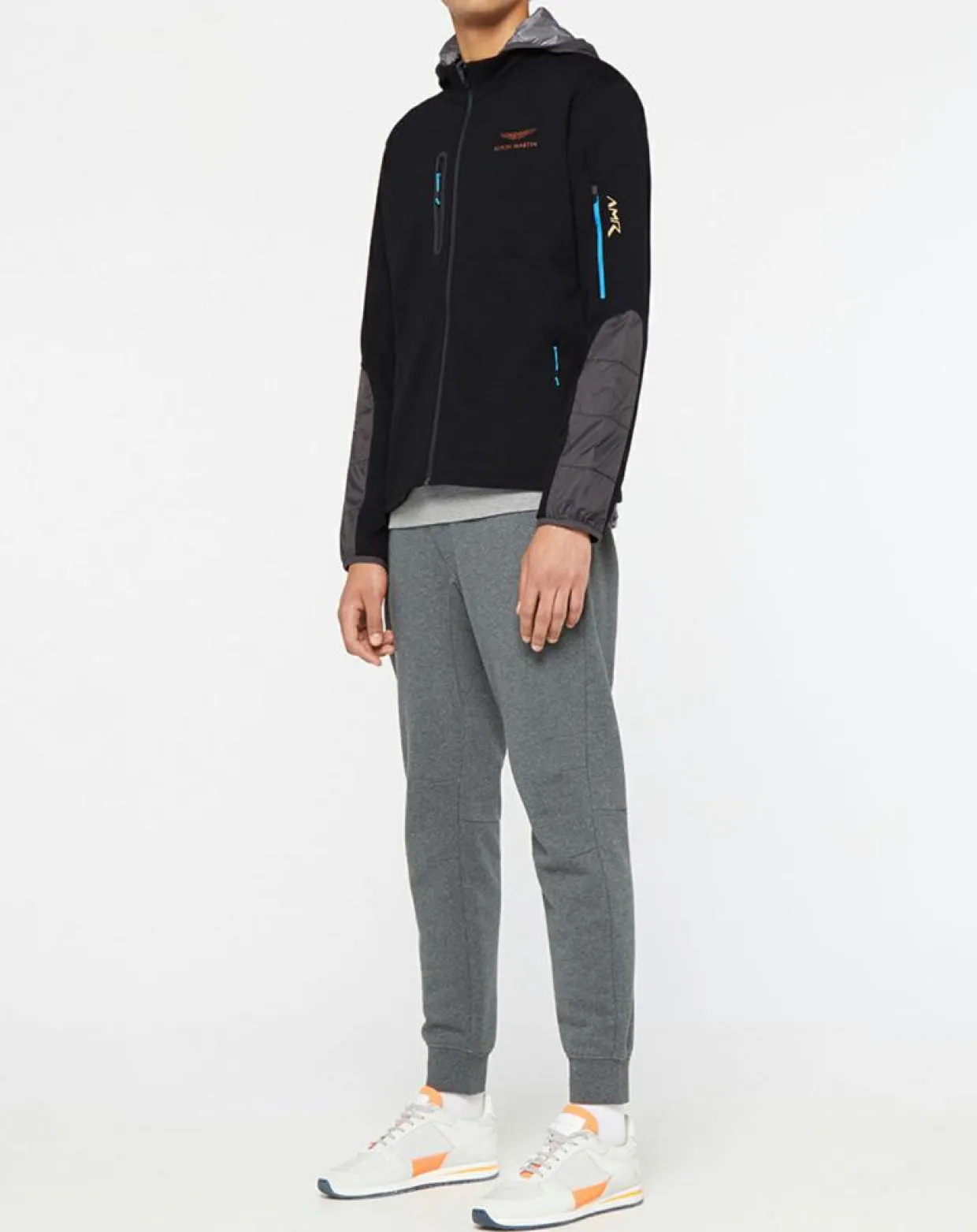 Homme Hackett London Vestes, Blousons^Blouson Sweat Hybride Aston Martin Racing noir