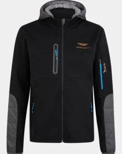 Homme Hackett London Vestes, Blousons^Blouson Sweat Hybride Aston Martin Racing noir