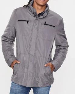 Homme Geox Vestes, Blousons^Blouson technique Renny doublure matelassée gris foncé