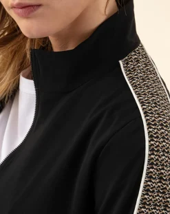 Blouson Wild noir/tweed-Indies Discount