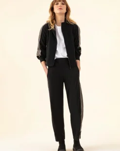 Blouson Wild noir/tweed-Indies Discount
