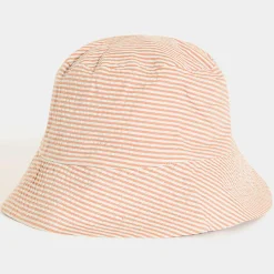 Bob Nino Tissé Rayé rose saumon/bleu gris-Mapoesie Best