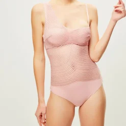 Femme La Perla Lingerie, Nuit^Body asymétrique paddé Garnet rose