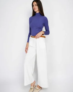 Body en Soie mélangée Judy bleu jean-Assuili Discount