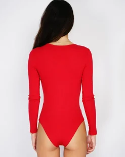 Femme Assuili Lingerie, Nuit^Body en Soie mélangée Madelaine rouge