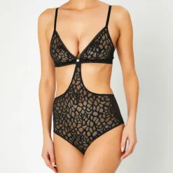 Body en Soie mélangée Sonia noir-Huit Sale