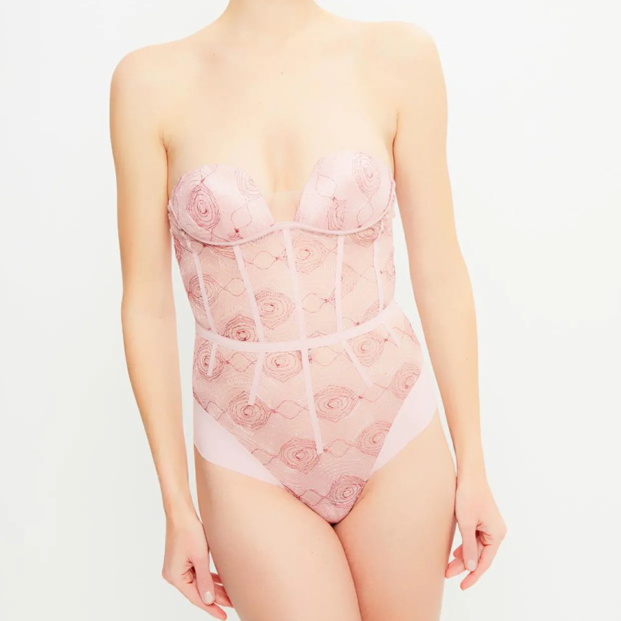 Femme La Perla Lingerie, Nuit^Body push-up sans armatures Elements rose