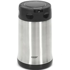 Bol à soupe isotherme avec couvercle inox/noir - 50 cl-Cook Concept Hot