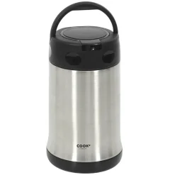 Bol à soupe isotherme avec couvercle inox/noir - 50 cl-Cook Concept Hot