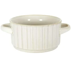 Home Deco Factory Bols^Bol à soupe vlora beige - 13.5x7x13.5 cm