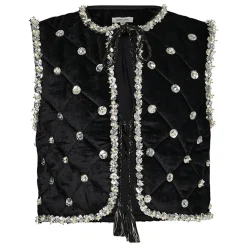 Femme Manoush Vestes, Blousons^Boléro en Velours Night noir