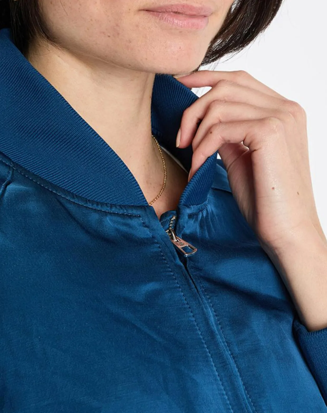 Femme Marc O'Polo Vestes, Blousons^Bomber Aviateur bleu
