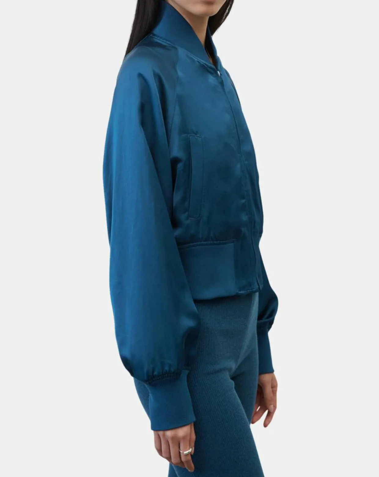 Femme Marc O'Polo Vestes, Blousons^Bomber Aviateur bleu