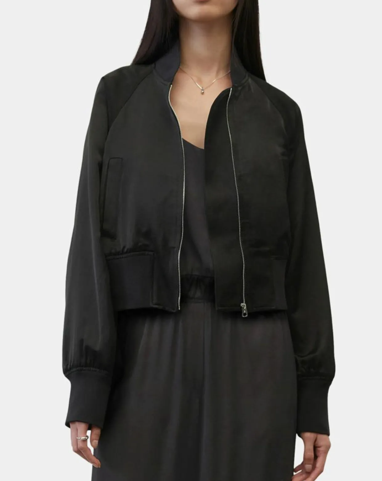 Femme Marc O'Polo Vestes, Blousons^Bomber Aviateur noir