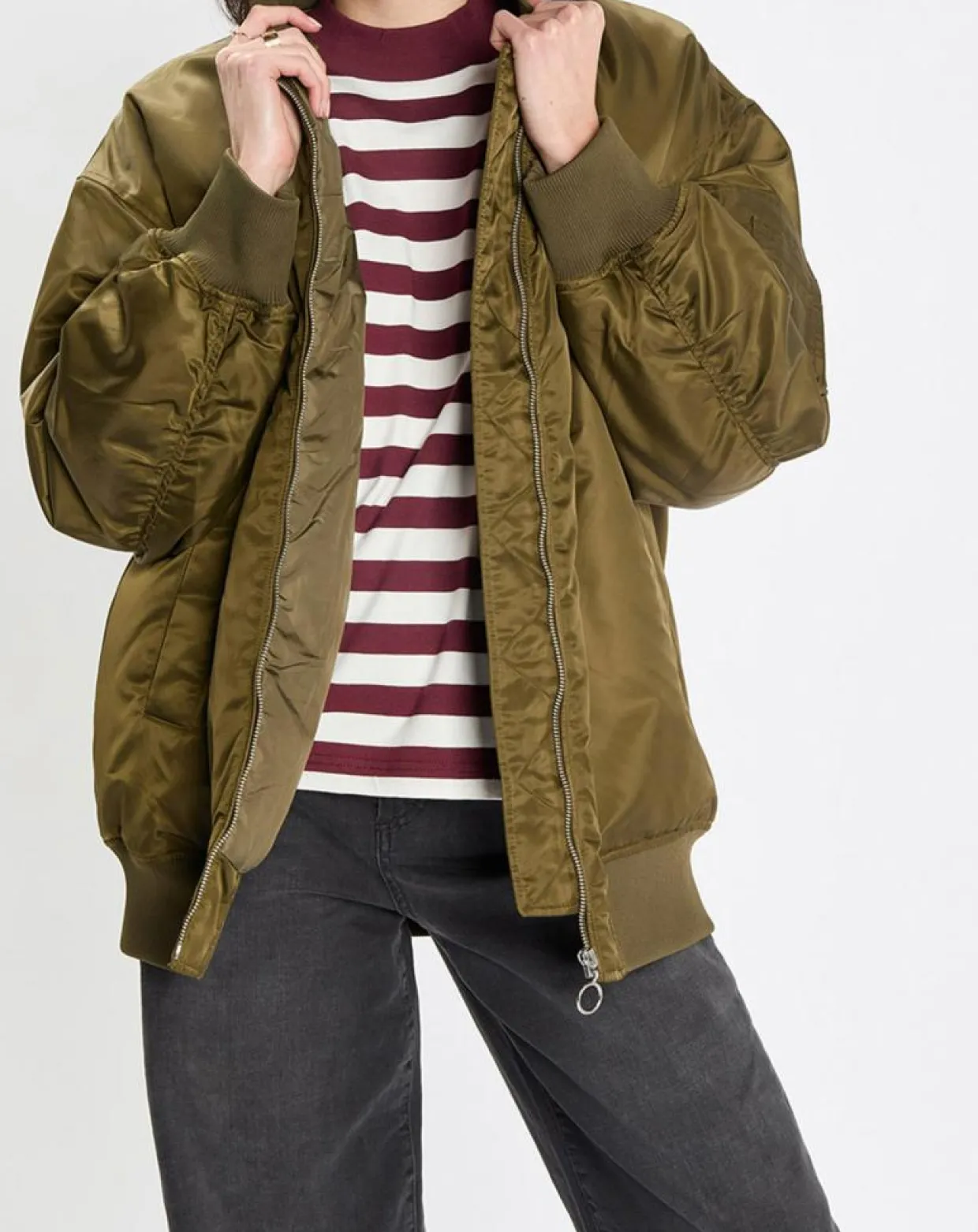 Bomber Padded kaki-Marc O'Polo Outlet