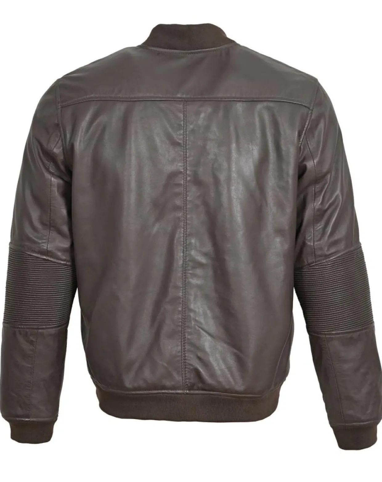 Homme Blue Wellford Vestes, Blousons^Bombers en Cuir Blois marron