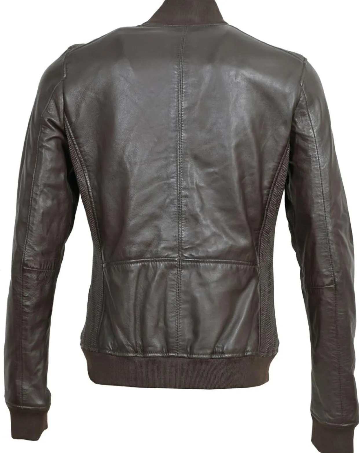 Femme Blue Wellford Vestes, Blousons^Bombers en Cuir Byfan marron