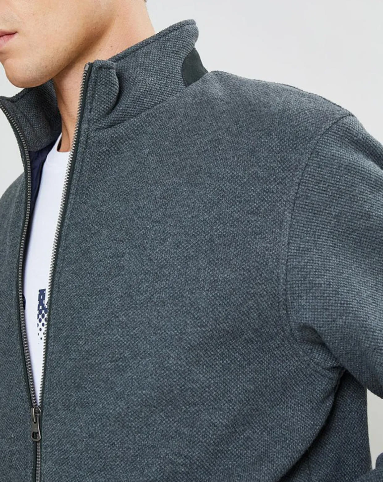 Homme Hackett London Vestes, Blousons^Bombers en jersey Point gris
