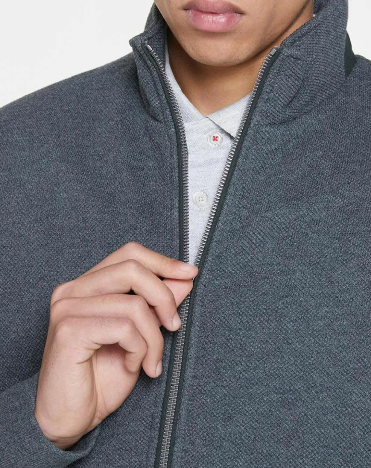 Homme Hackett London Vestes, Blousons^Bombers en jersey Point gris