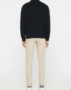 Bombers en nylon & maille bleu nuit-Hackett London Outlet