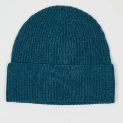 Femme Cashmere Tribu Chapeaux, Bonnets^Bonnet 100% Cachemire maille perle Bonny heathered teal