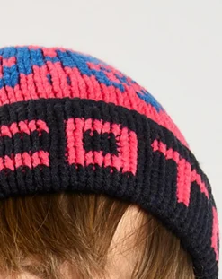 Bonnet de ski rose/bleu/vert-Scotch & Soda
