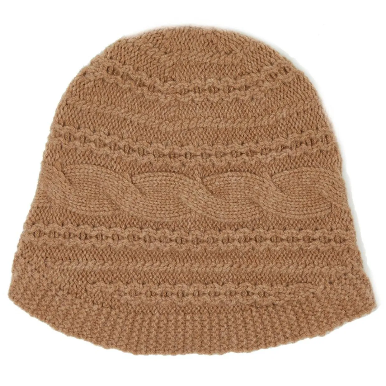 Bonnet en Laine & Cachemire Slow ocre-Lauren Vidal