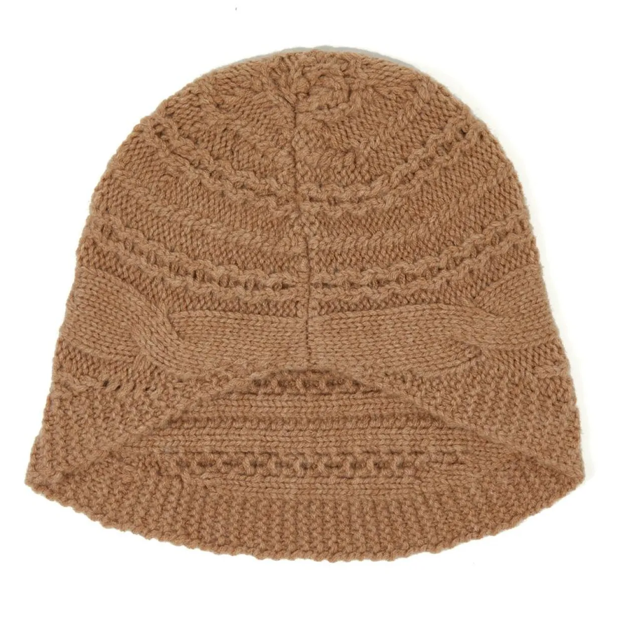 Bonnet en Laine & Cachemire Slow ocre-Lauren Vidal