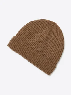 Bonnet uni en viscose mélangée noisette-Devred