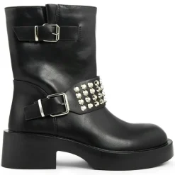Boots Alix noires - Talon 5 cm-Lab78 Hot