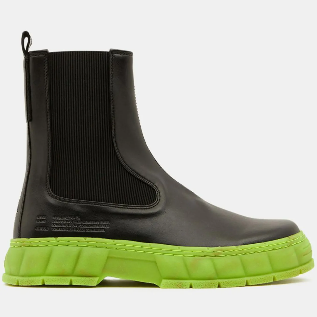 Femme Viron Bottines^Boots appleskin 1997 noir/vert
