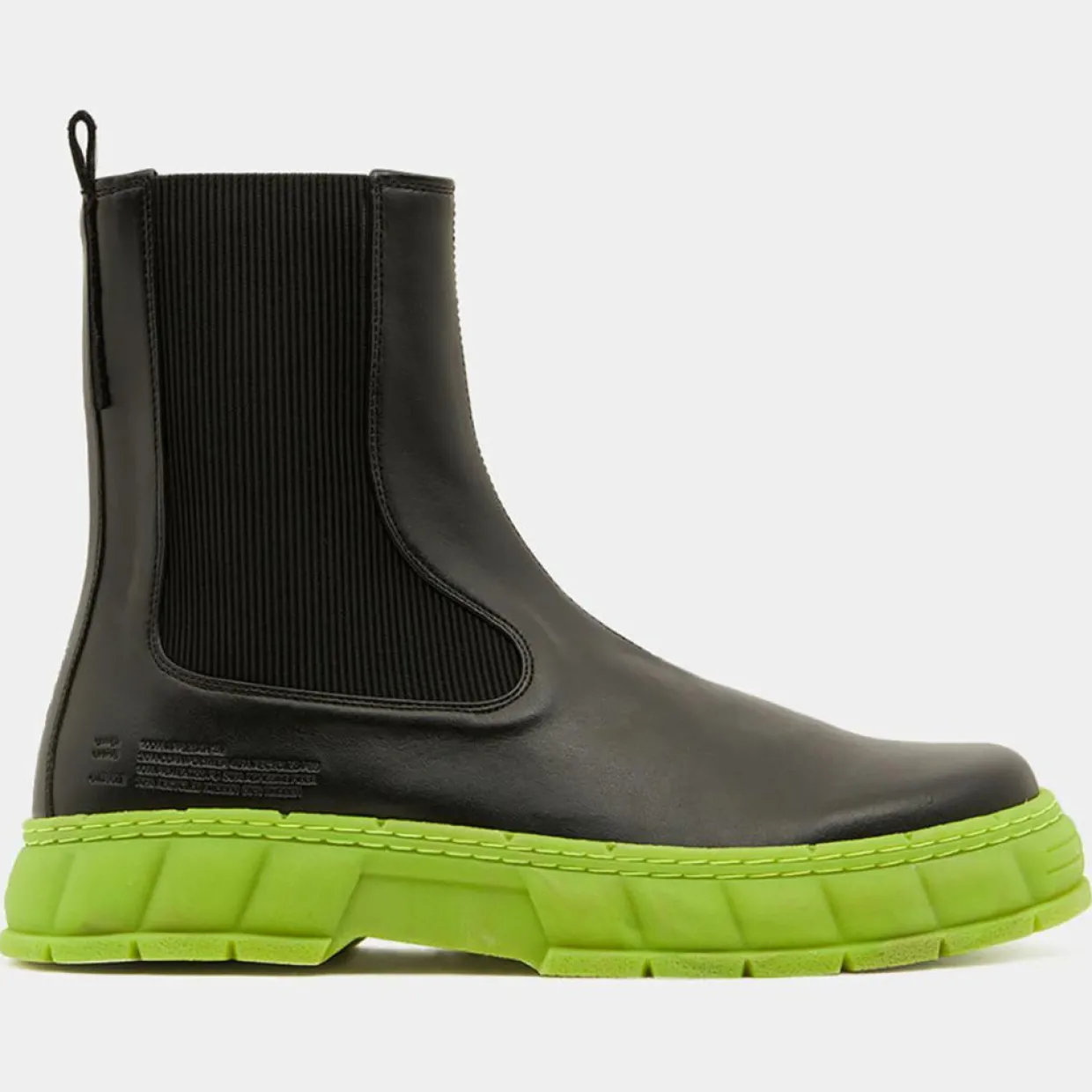 Femme Viron Bottines^Boots appleskin 1997 noir/vert